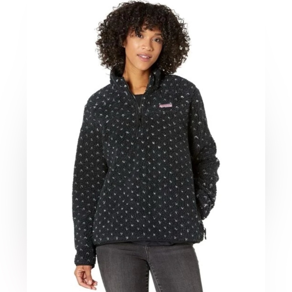 Vineyard Vines Textured Black Teddy Jacket